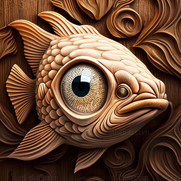 3D model st Bubble eye fish (STL)